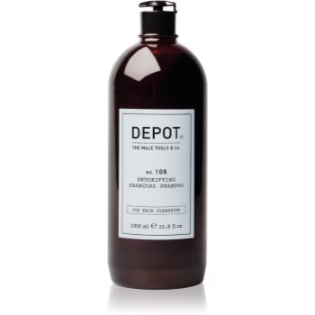DEPOT 100 HAIR CLEANSING NO. 108 DETOXIFYING CHARCOAL SHAMPOO șampon detoxifiant pentru curățare pentru toate tipurile de păr - imagine 2